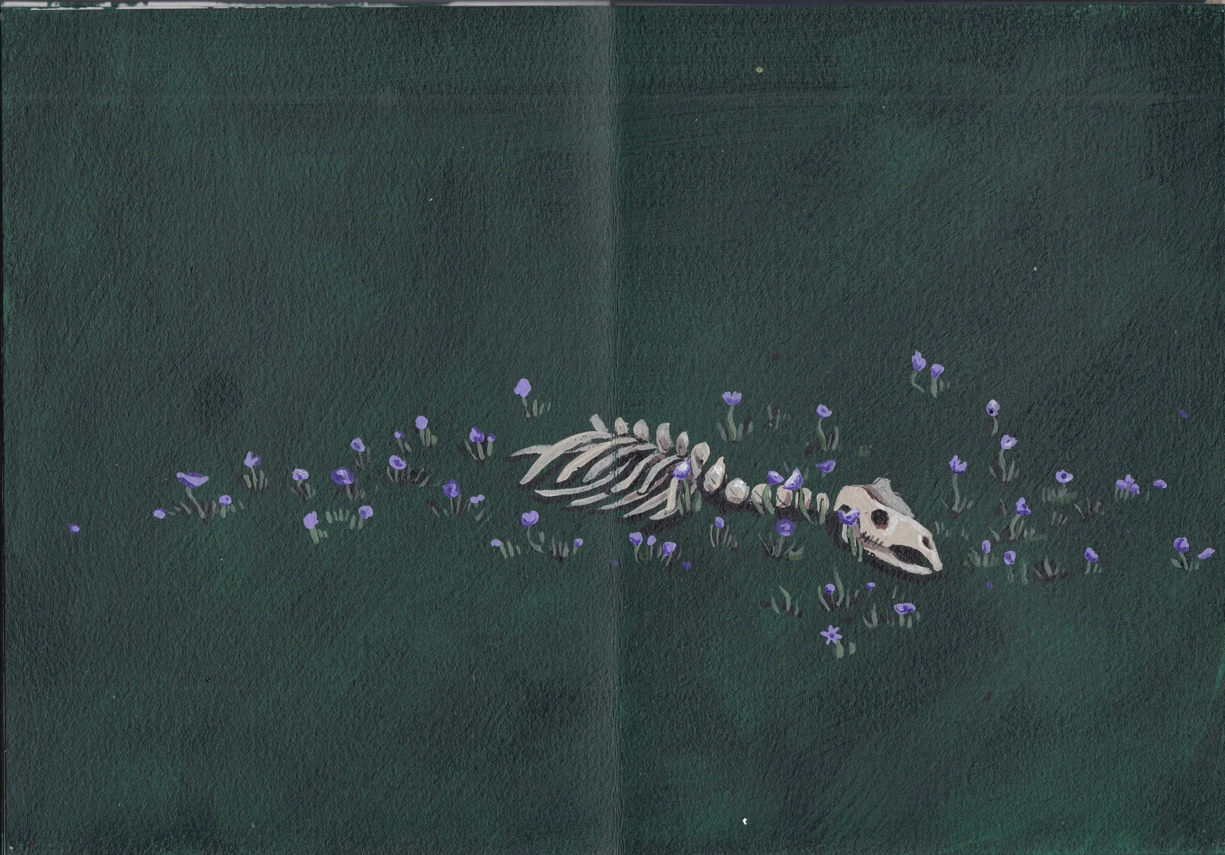 acrylic on paper, 2022