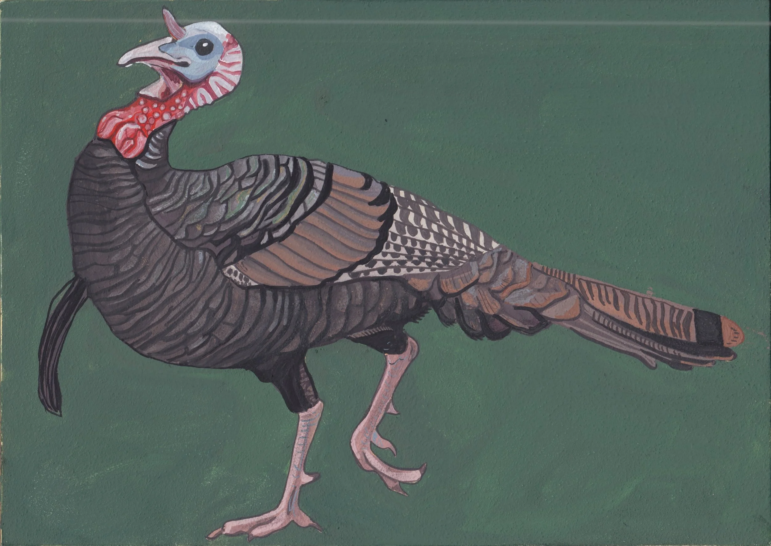 gouache on panel, 2025