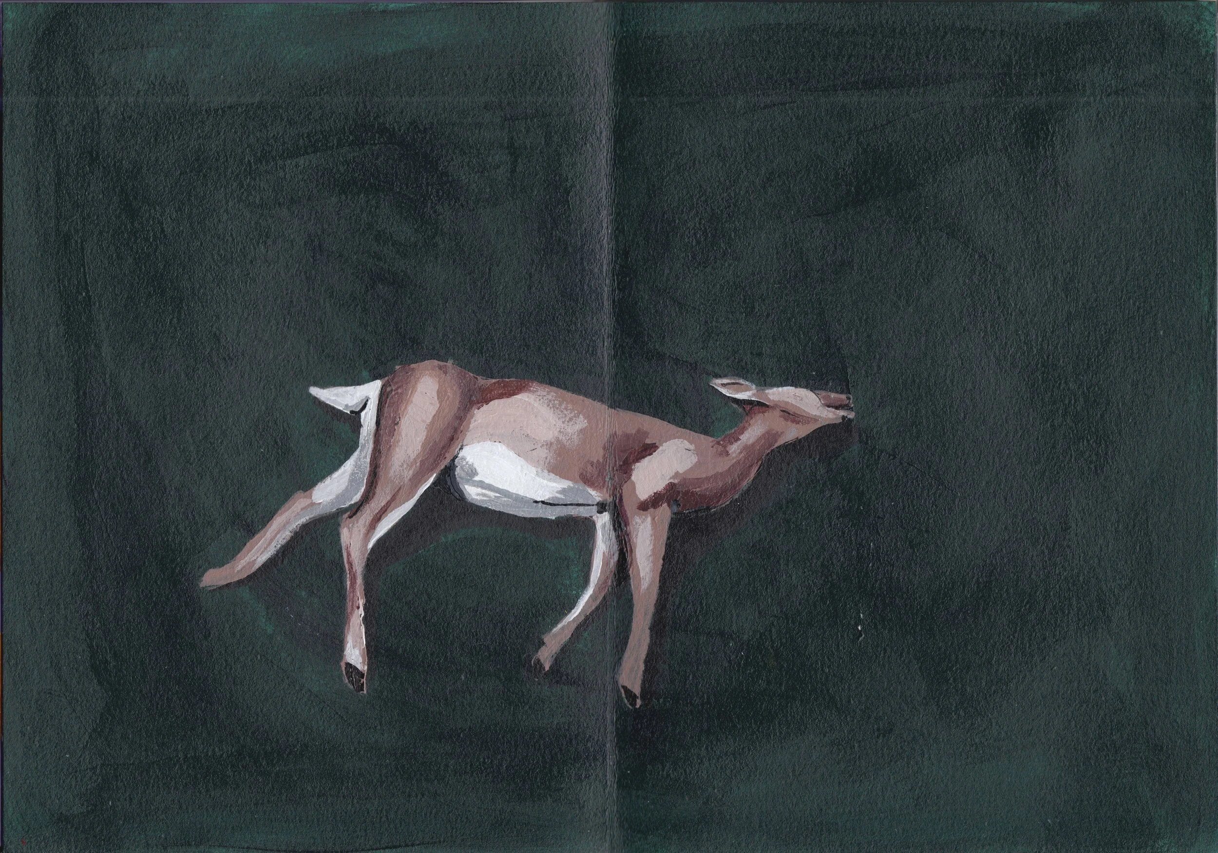 acrylic on paper, 2022