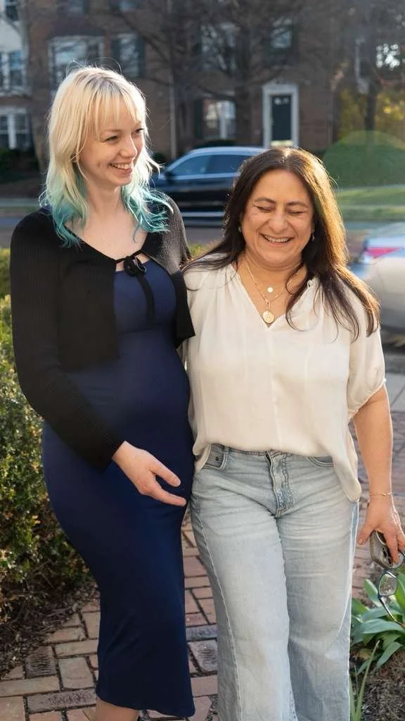 Sima Farid and Amy Hadar stylists at holistic hair studio alexandria virginia