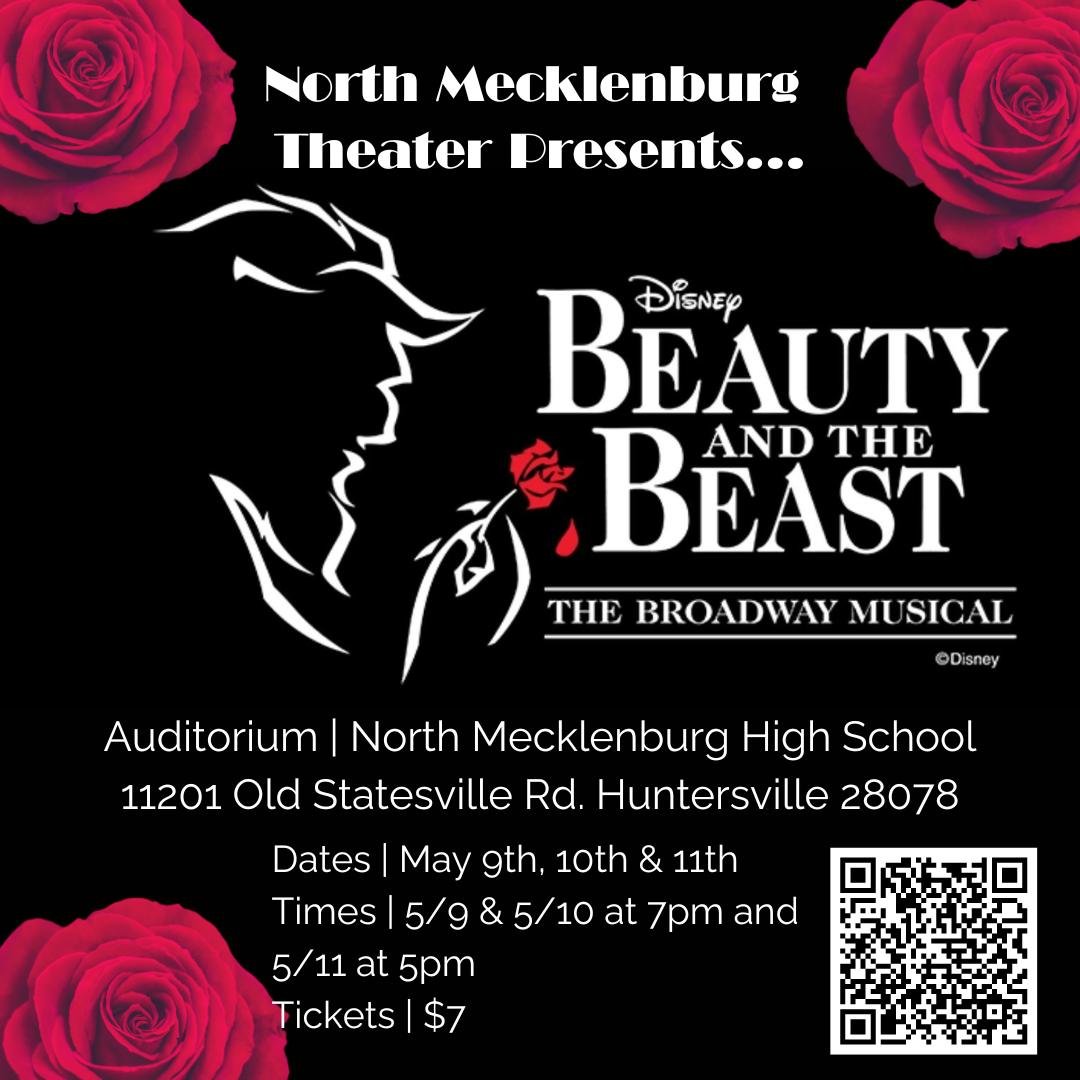 Looking for a fun Mother/Child activity over Mother's Day weekend?

The North Meck High School Theater Department has been working incredibly hard over the last few months to bring an incredible performance of this Disney favorite to Huntersville!

T
