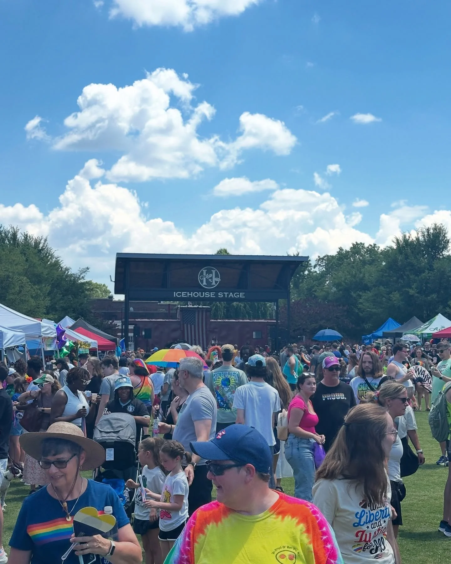 We made history today, Huntersville! 🌈 

We&rsquo;re at Veteran&rsquo;s Park until 6 today, plenty of time to come by and join the fun!

#huntersvillepride #huntersvillenc #pride2025