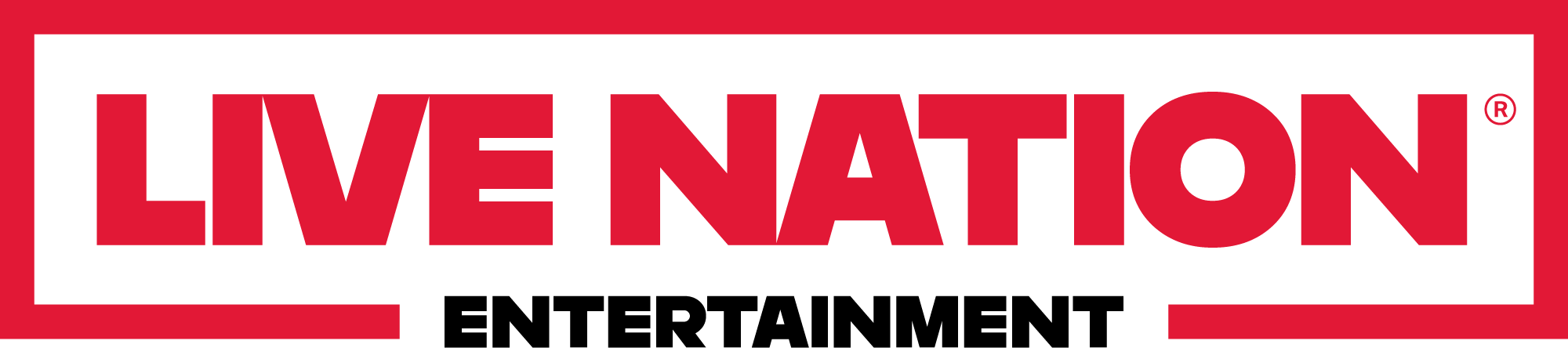 Live Nation logo, world’s leading live entertainment company.
