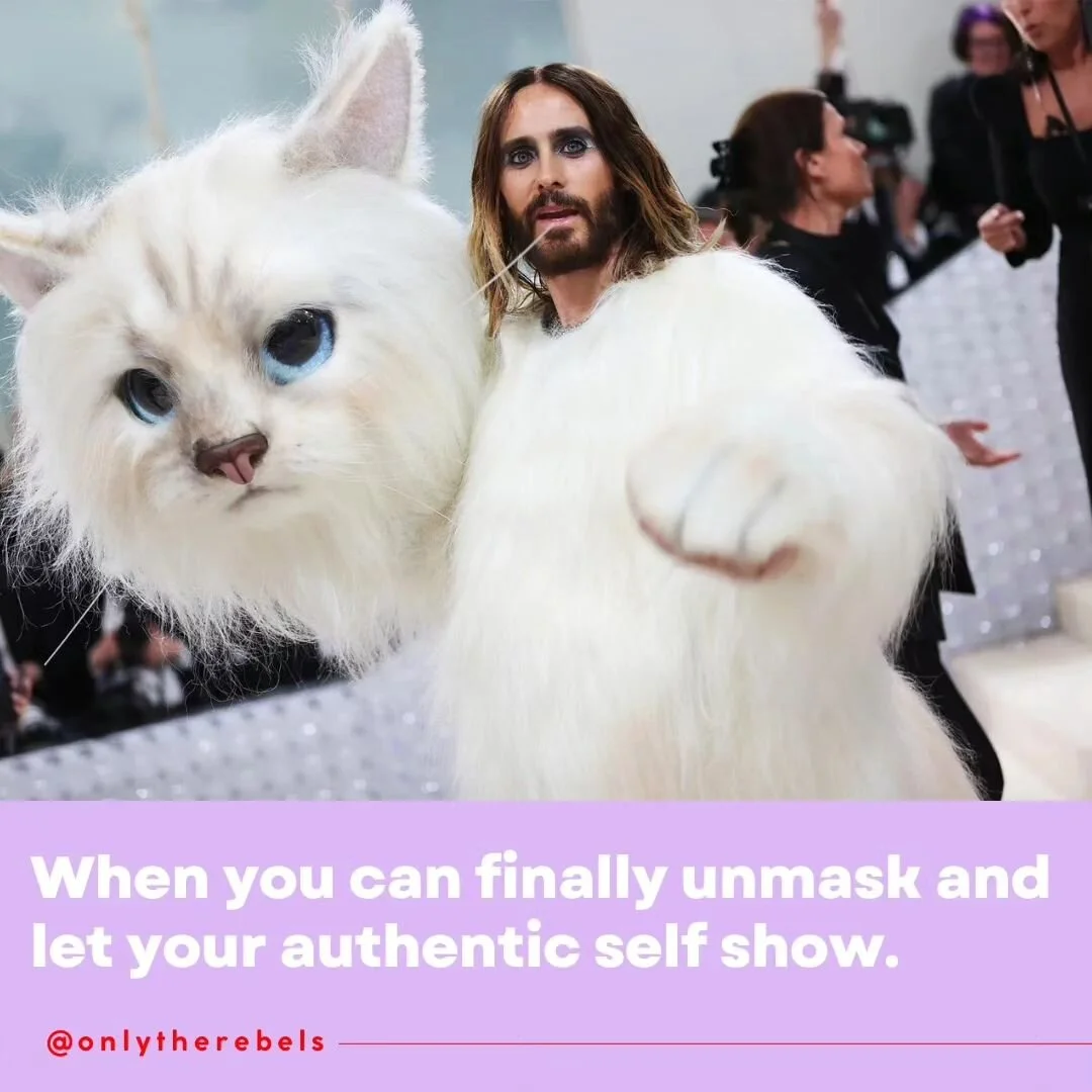 Unmasked and authentic, part massive cat. 😻🤭

#adhdmeme #metgala2023 #metgalamemes #metgala #adhdwomen #adhdwoman #adhdmemes