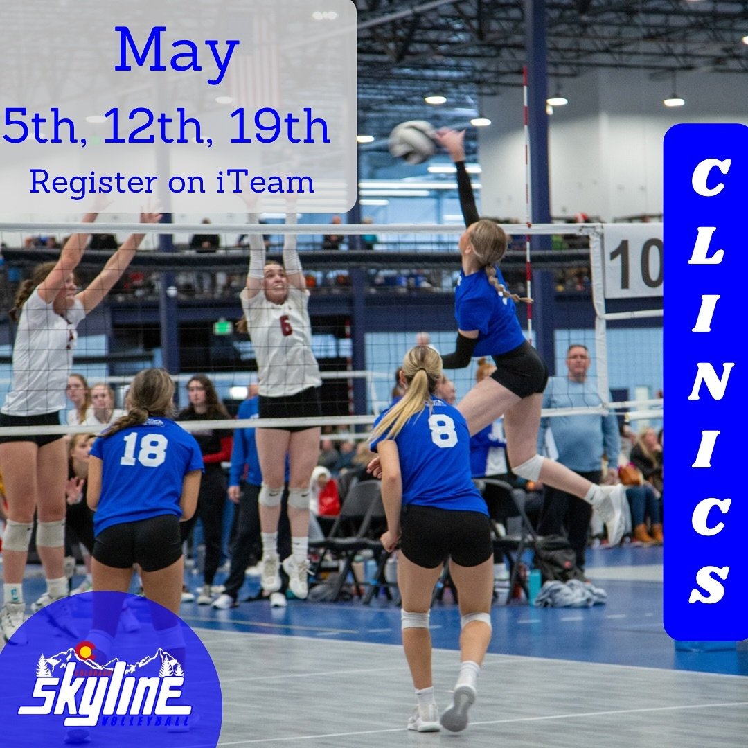 Registration for May clinics is now open on iTeam (link in bio)!!

These clinics are a combination of skills training and play. All of our summer trainings are open to players from all clubs. We look forward to seeing you soon!!

If you have any ques