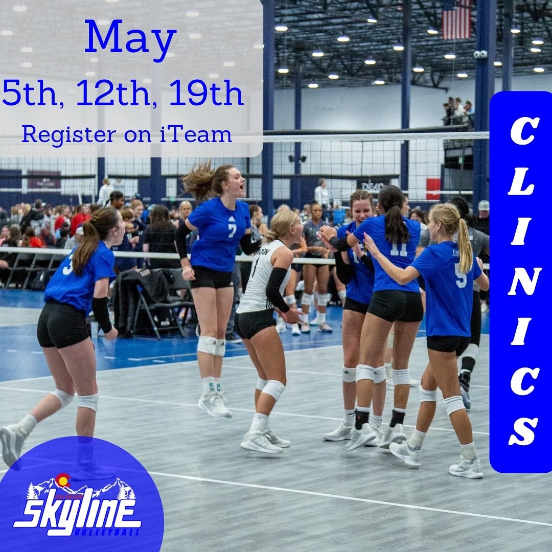 Registration for May clinics is now open on iTeam (link in bio)!!

These clinics are a combination of skills training and play. All of our summer trainings are open to players from all clubs. We look forward to seeing you soon!!

If you have any ques