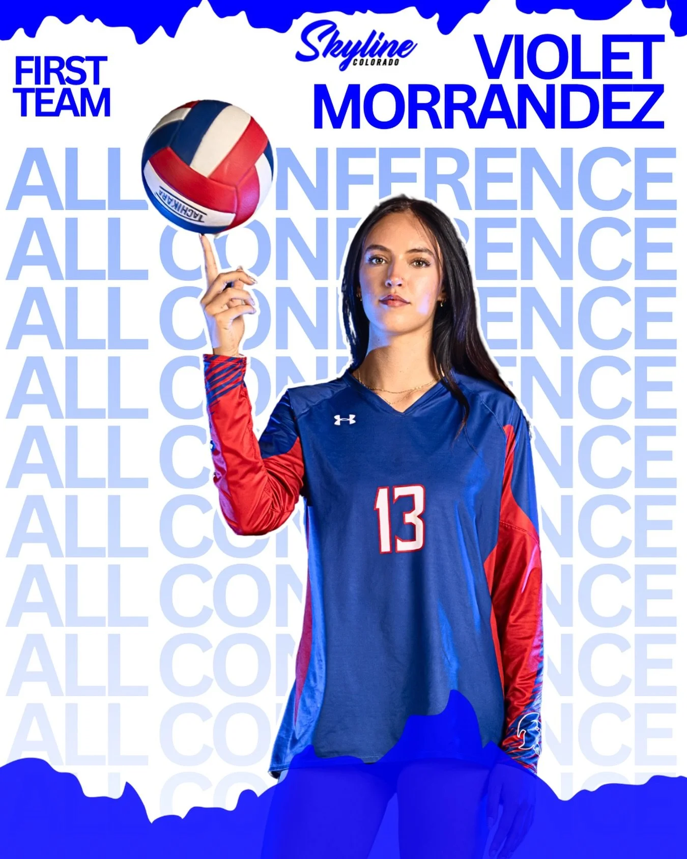CONGRATS to 18 Royal athlete Violet Morrandez for being named First Team All Conference!!