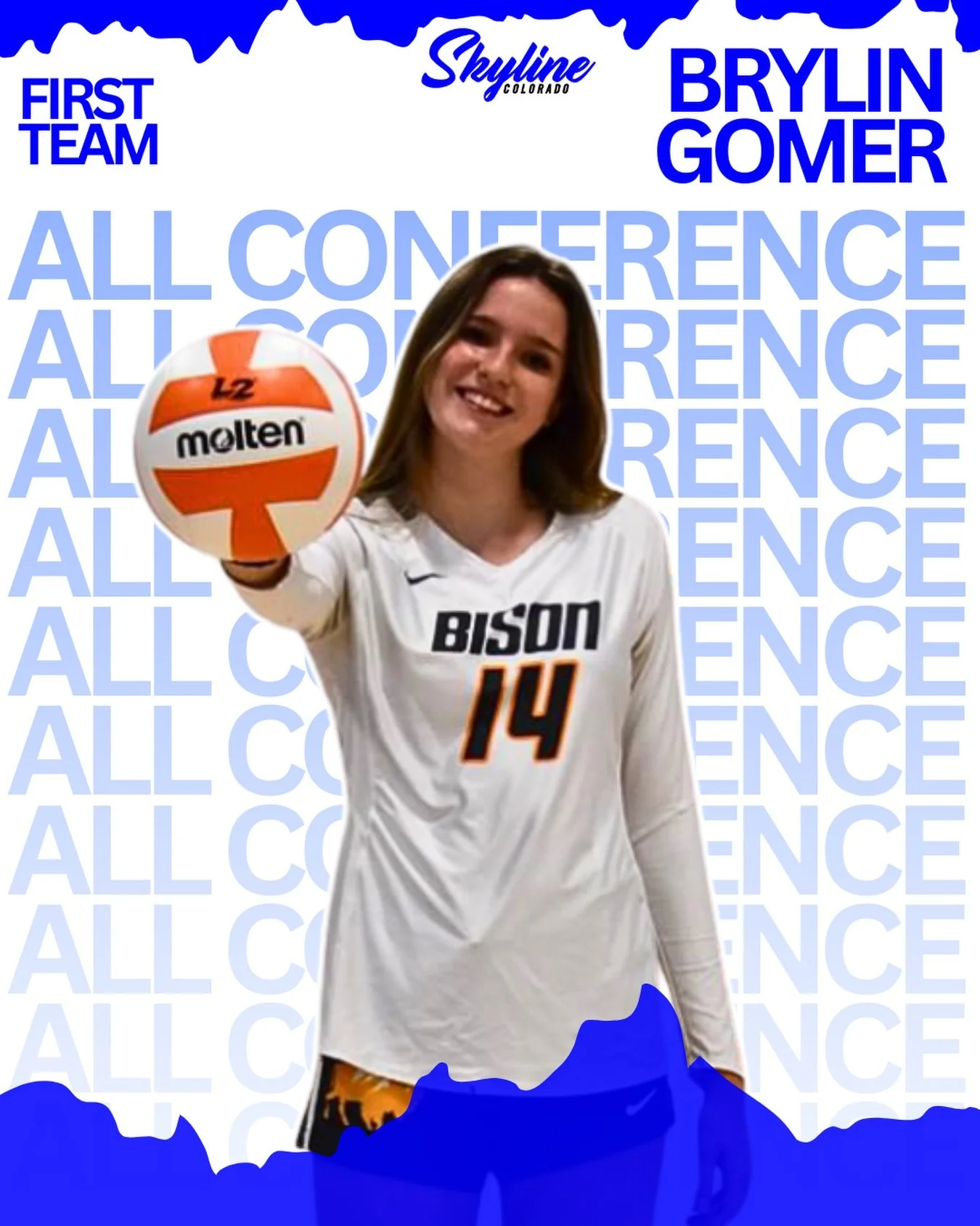 CONGRATS to 18 Royal athlete Brylin Gomer for being named First Team All Conference!!
