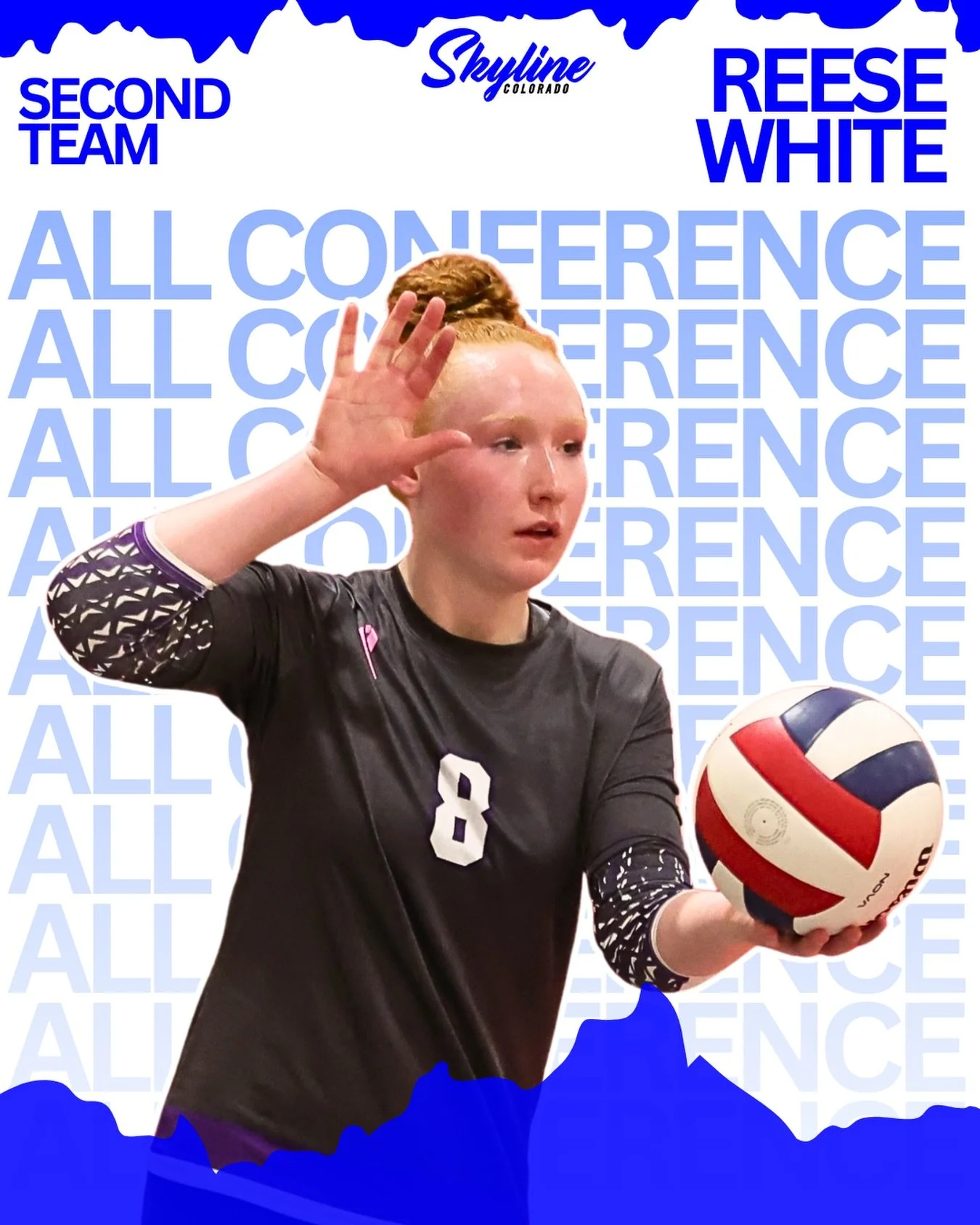 CONGRATS to 16 Royal athlete Reese White for being named Second Team All Conference!!