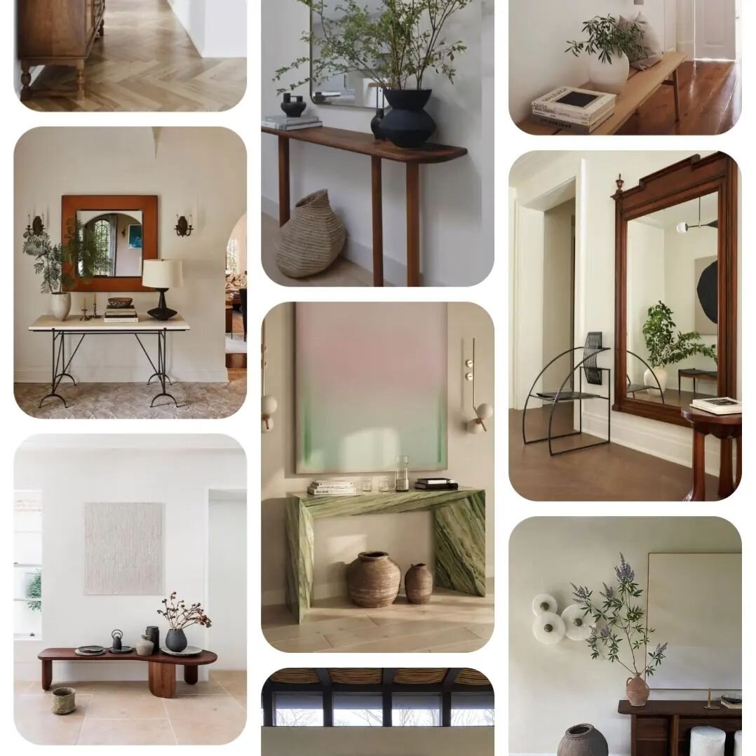 Looking for some entryway decoration inspiration? Take a look at the Wholesome by Design Pinterest (link in my bio) for a collection of images to get the creative juices flowing and help make a memorable first impression when guests walk through your