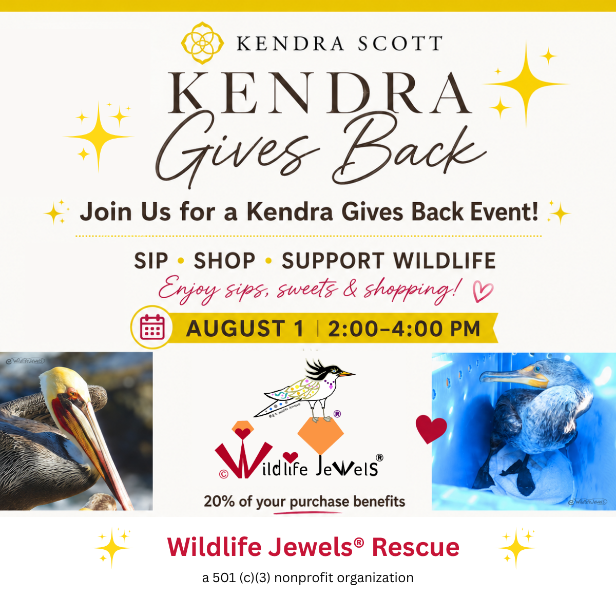 Kendra Gives Back Benefiting Wildlife Jewels