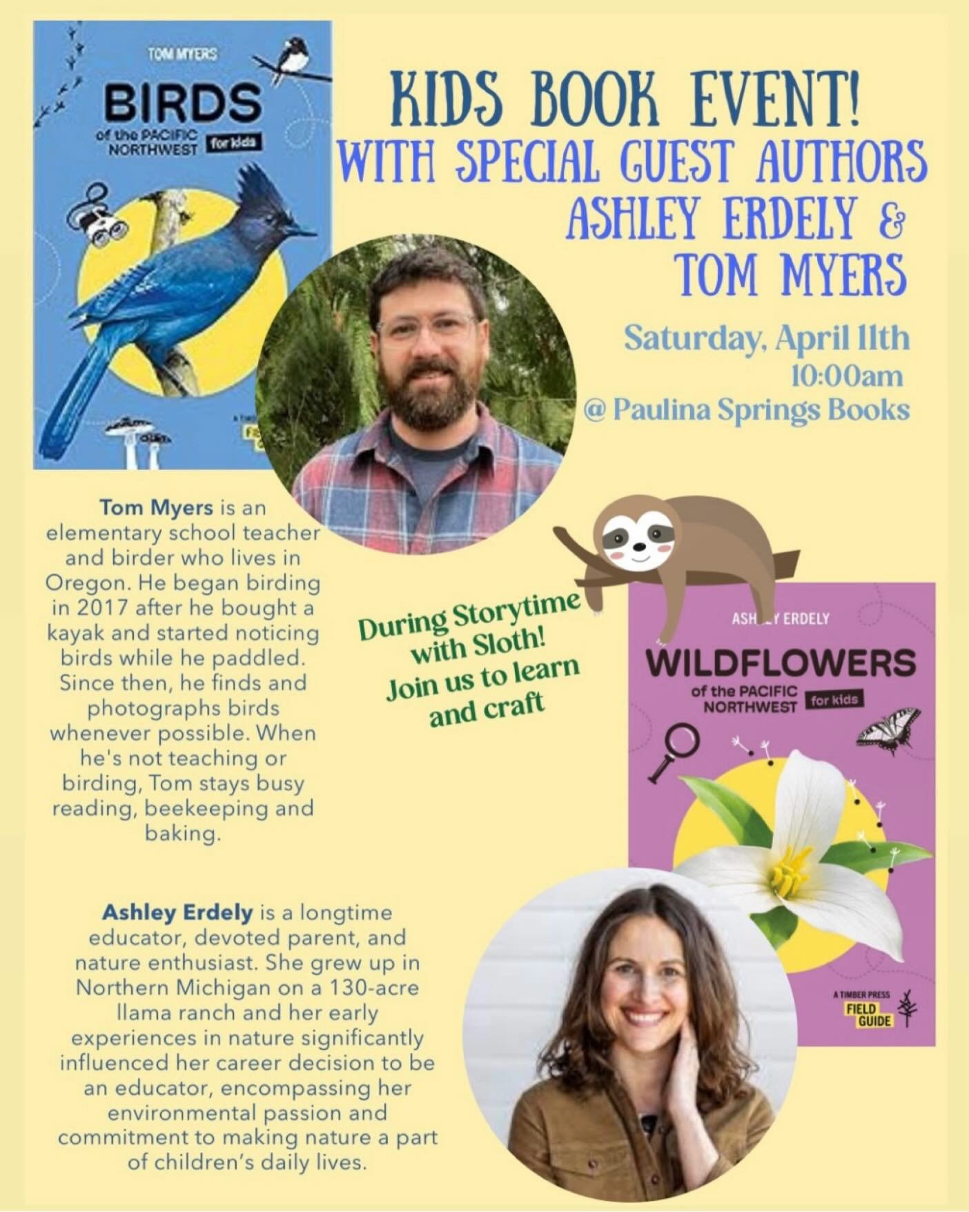 Come see me and @ashleyerdely at @paulinaspringsbooks this Saturday at 10am!