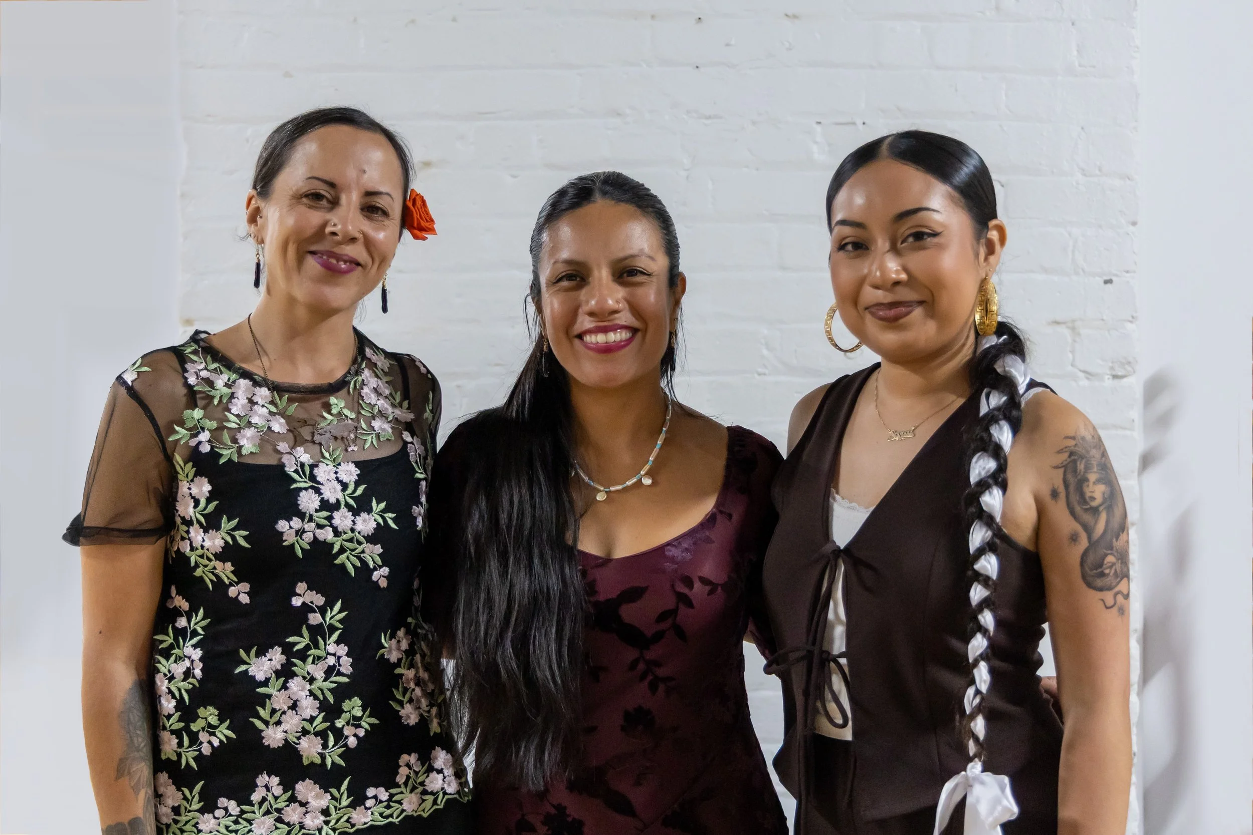 Mi Oaxaca team, from left to right: Courtney, Fabiola & Sarai. 