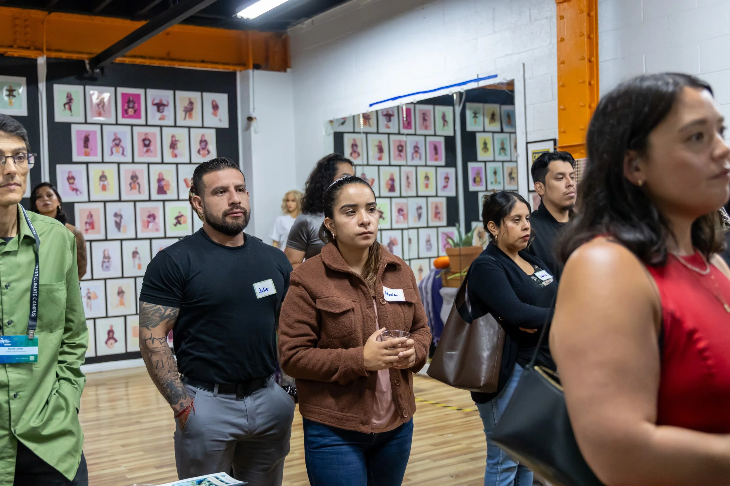 Gala-Guetza listen attentively to presentations.