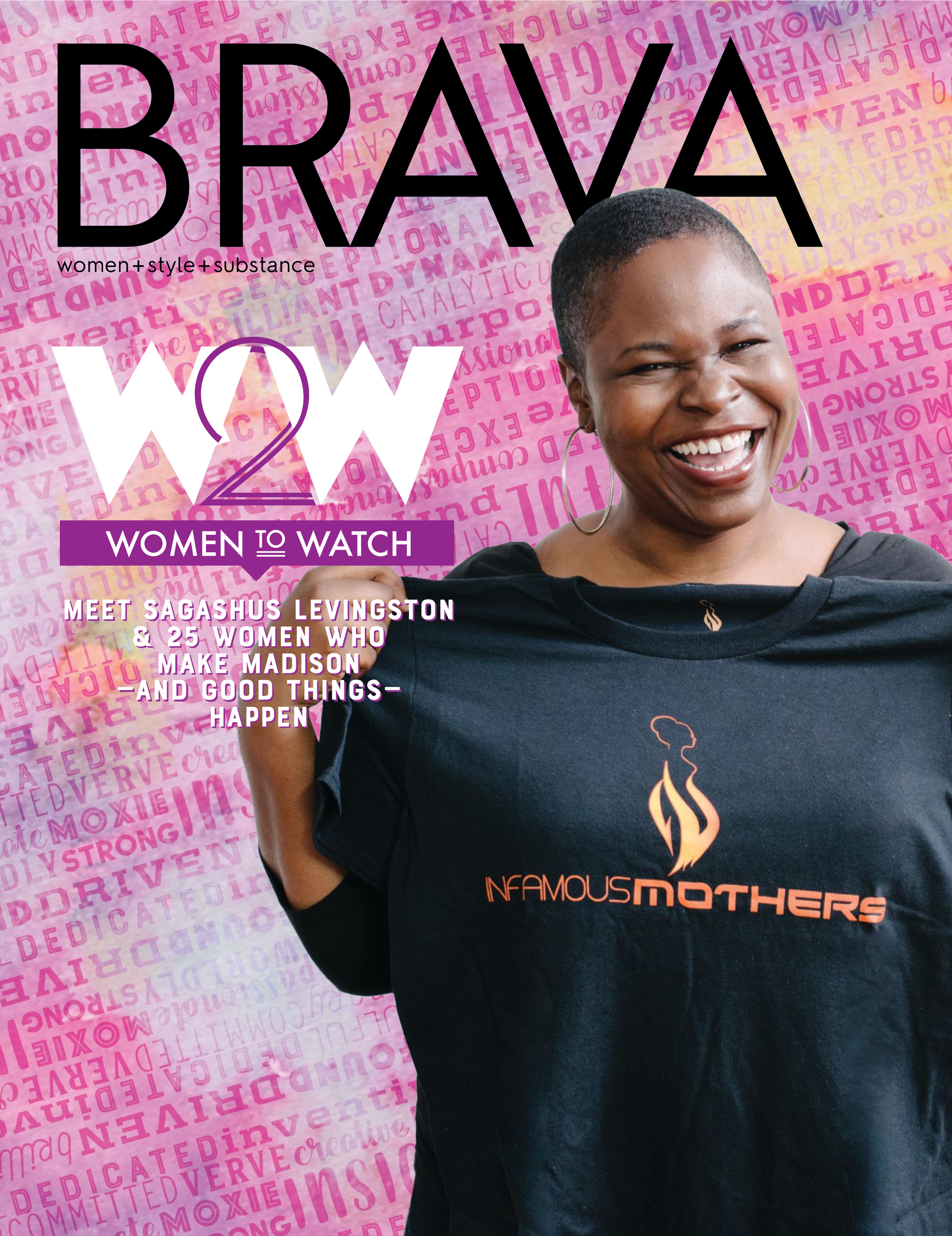 Dr. Sagashus Levingston on the BRAVA January 2017 Women to Watch cover