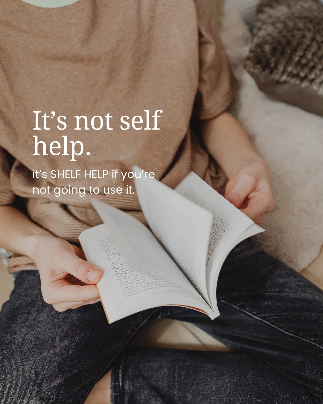 I've said that about a lot of books.
The problem was never information. I had plenty of that.
Comment the book you swore would be the one. I'll add mine too.
.
.
.
.

#personaldevelopment #leadingrein #tasmania #womensworkshoptasmania #shelfhelp