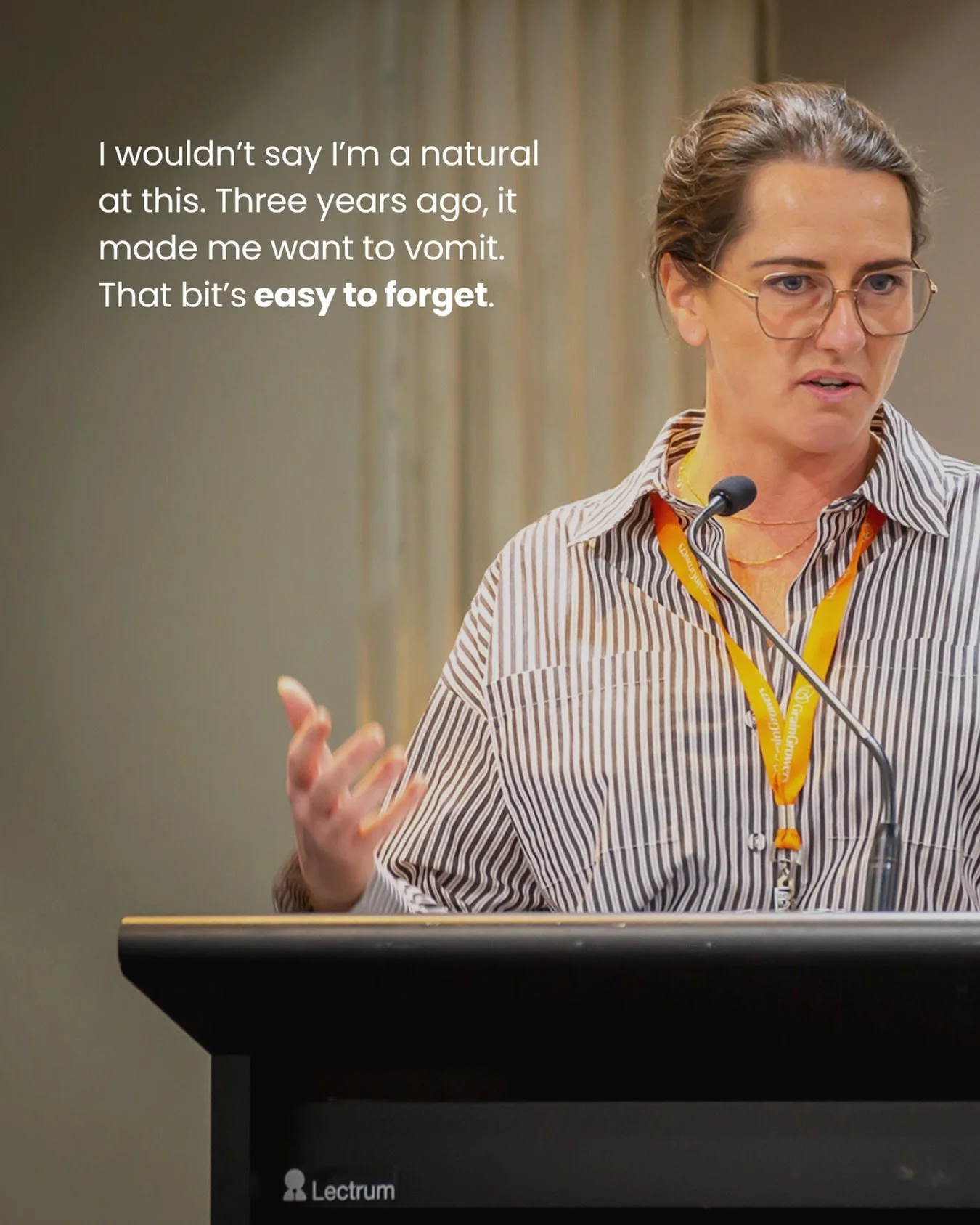 If you&rsquo;d asked 5 years ago if I was a public speaker, the answer would&rsquo;ve been a very hard NO.
The thought of standing up in front of a crowd genuinely made me want to pass out, true story!
One on one no problem.
But workshops, facilitati