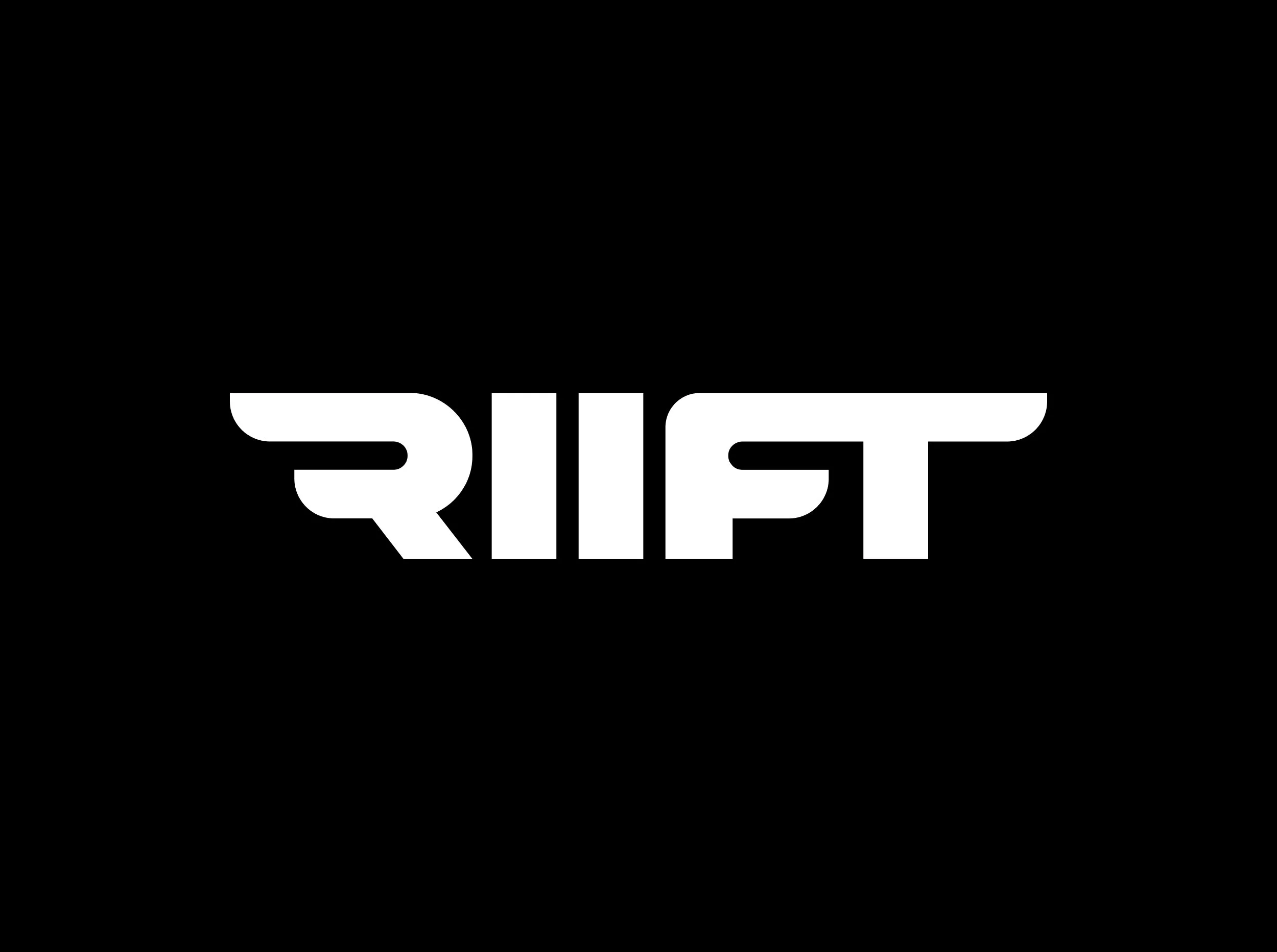Black T-shirt with white stylized text reading 'RIFF' across the chest.