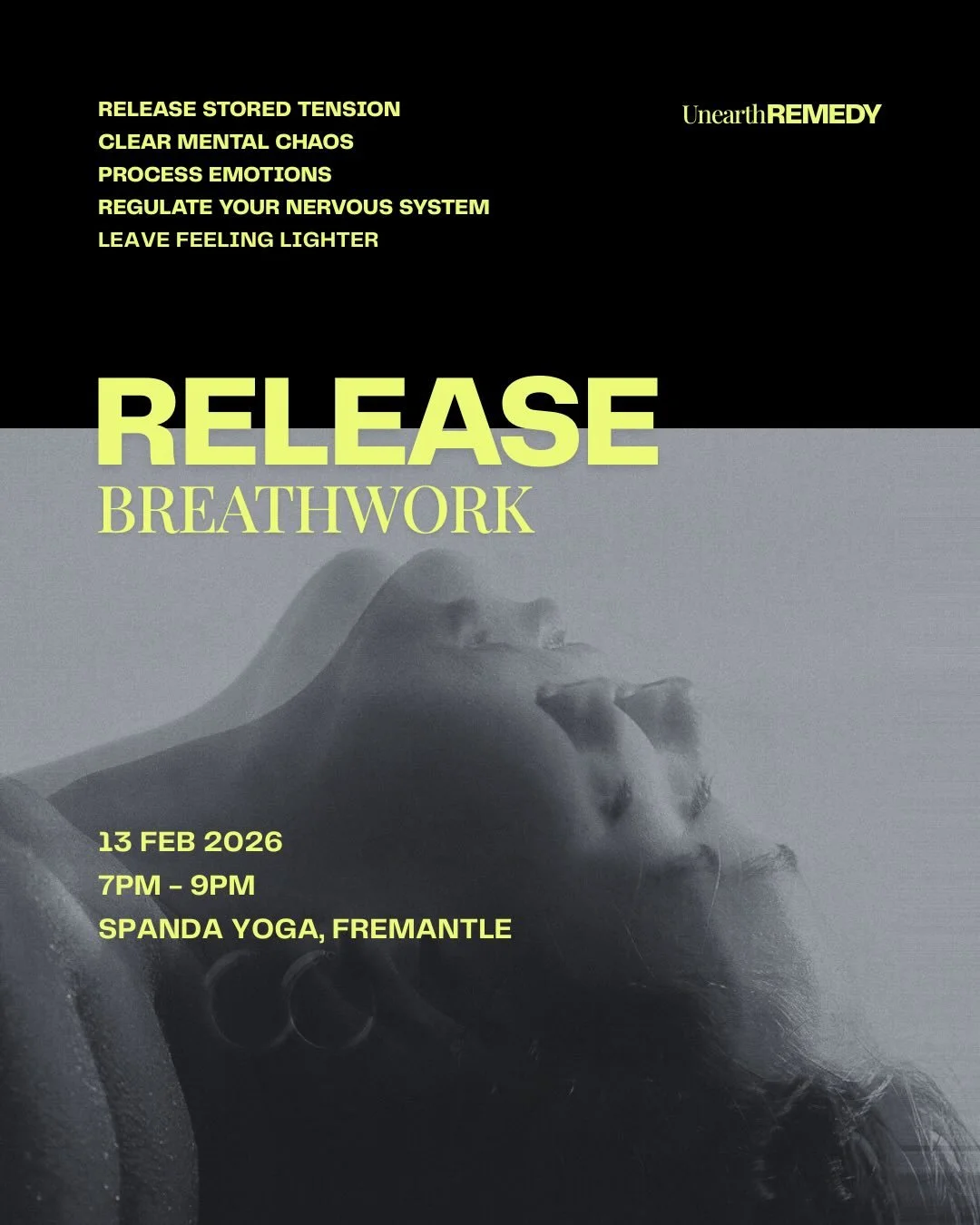 Your nervous system is begging for a break&mdash;are you listening? 💭

If stress has become your default mode, or your mind won&rsquo;t shut off at night, this one&rsquo;s for you. 

RELEASE is a powerful breathwork session designed to help shift yo