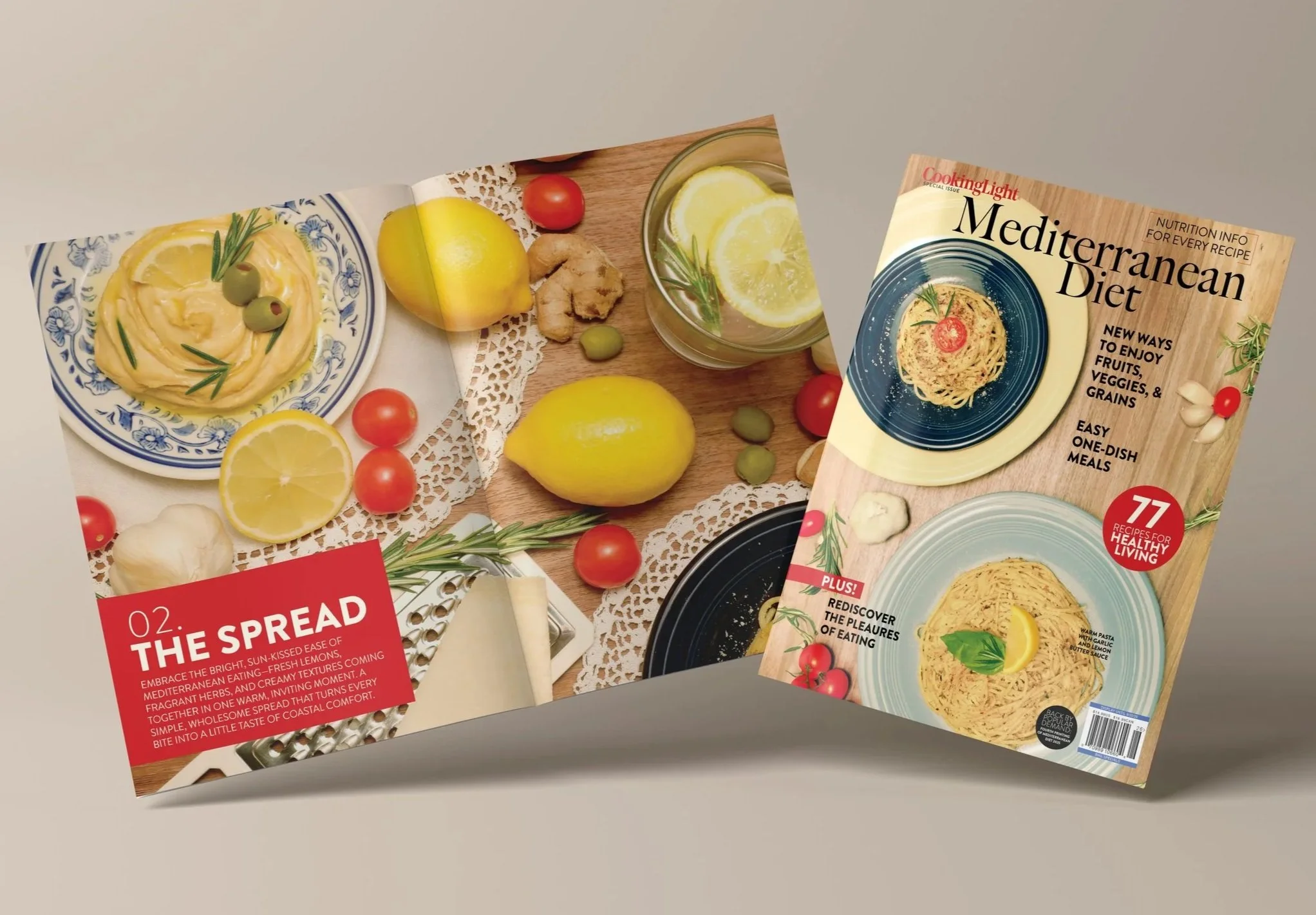 Original Photography and Graphic Design for Mediterranean Diet Concept