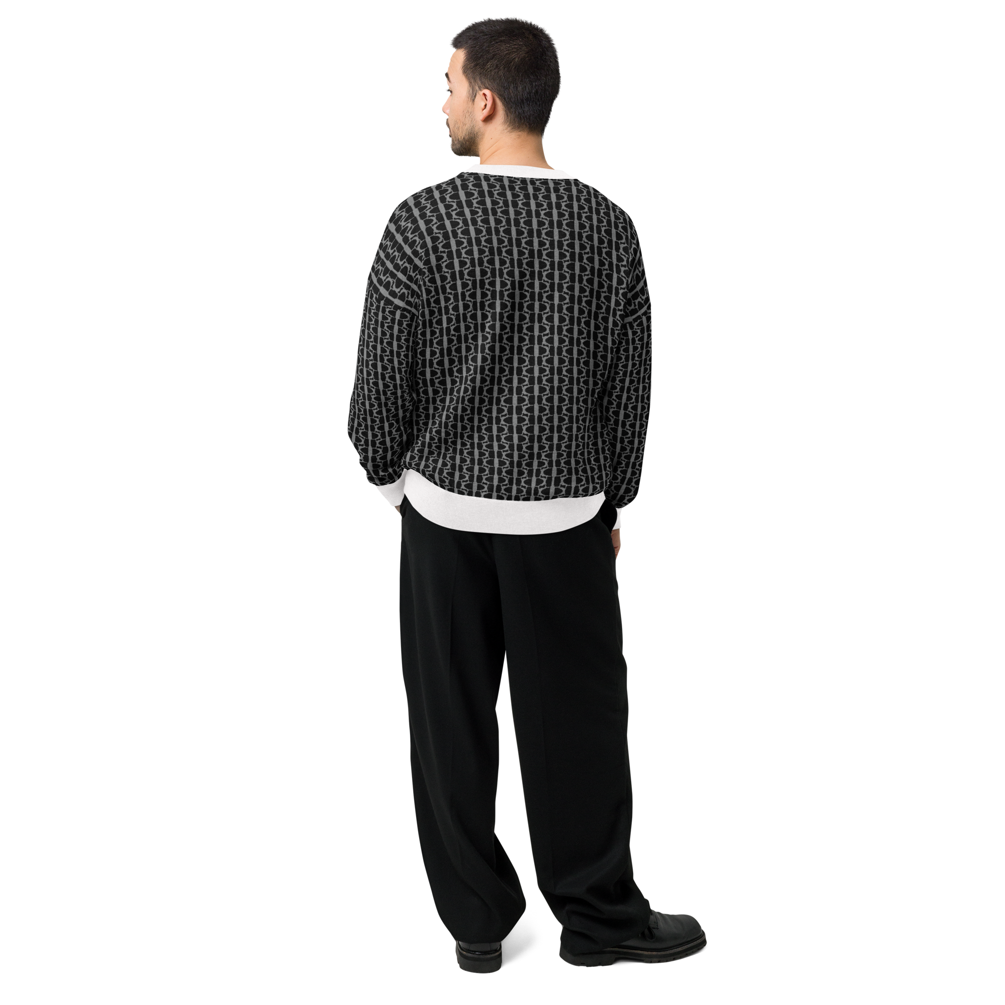 relaxed-fit-knitted-crew-neck-sweater-custom-m-back-69b644e6c1390.png