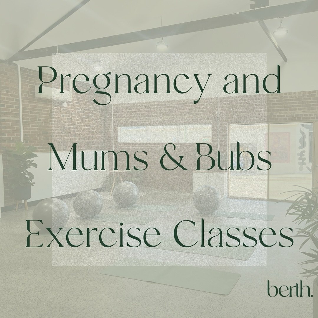 4 more sleeps until our Berth Hub opens!!

Brace yourself for an array of exercise classes coming your way at our new Berth Hub.

From antenatal physio-led Pilates classes to postnatal mums and bubs classes, we plan to roll out a number of options in