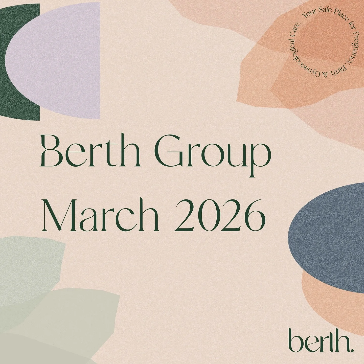 🌿 March 2026 Berth Groups Now Open! 🌿

We&rsquo;re thrilled to announce that bookings are now open for our March 2026 Berth Group Antenatal Education Program!

With spots filling quickly in earlier groups, this is the perfect opportunity for patien