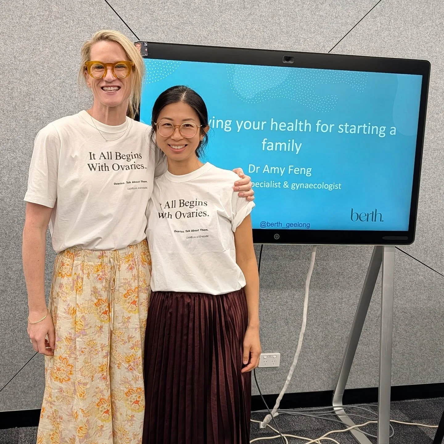 Gynaecologist Dr Amy Feng and Obstetrician Dr Kara loved being a part of the Geelong Health Festival today.
✨ Our Berth doctors shared with the community the latest evidence around healthy preparation for pregnancy, fertility optimisation and suppor