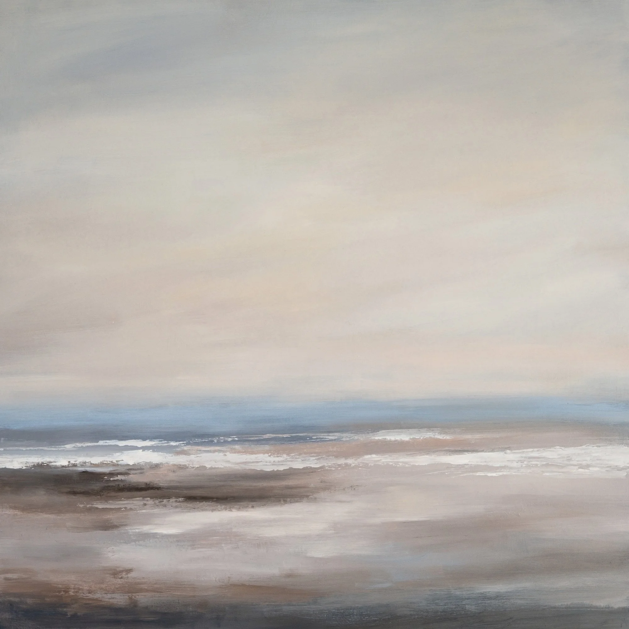 Shoreline Whisper, 36 x 36