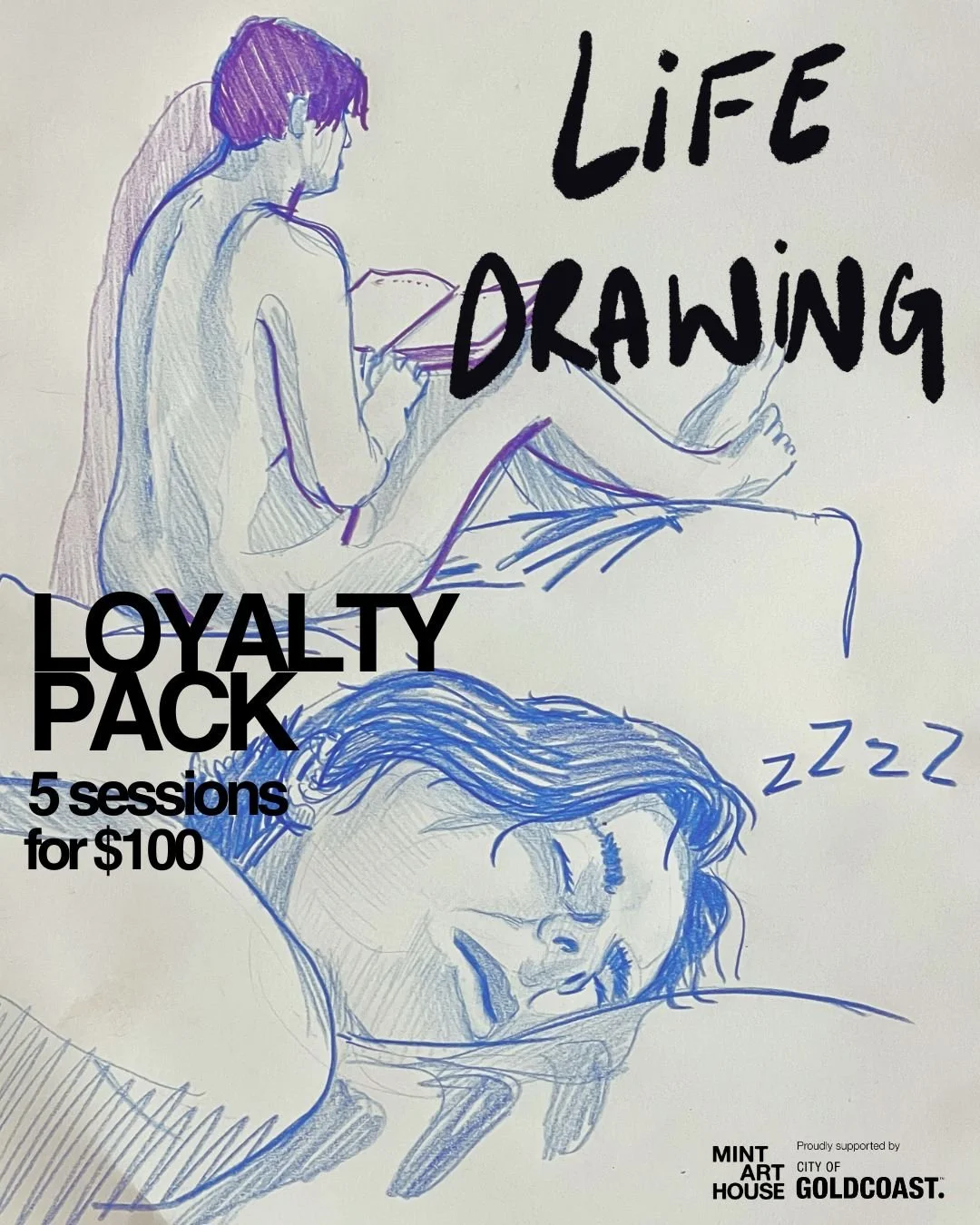 Life Drawing Loyalty Pack — Mint Art House