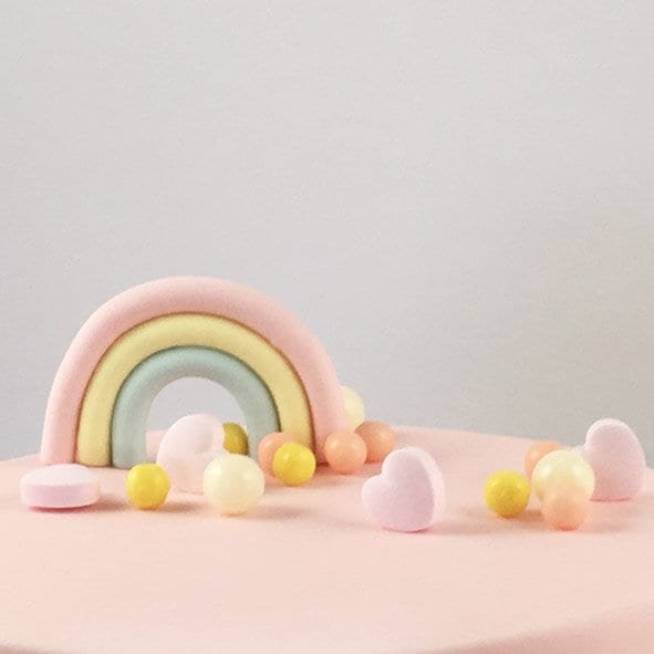 rainbow cake topper to make your pastel birthday dreams shine through