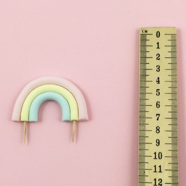 rainbow cake topper to make your pastel birthday dreams shine through