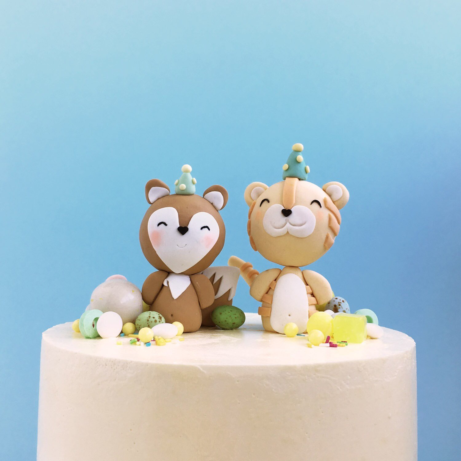 Party Fox Specialty Cake Topper is a rather cute critter for animal themed birthday party