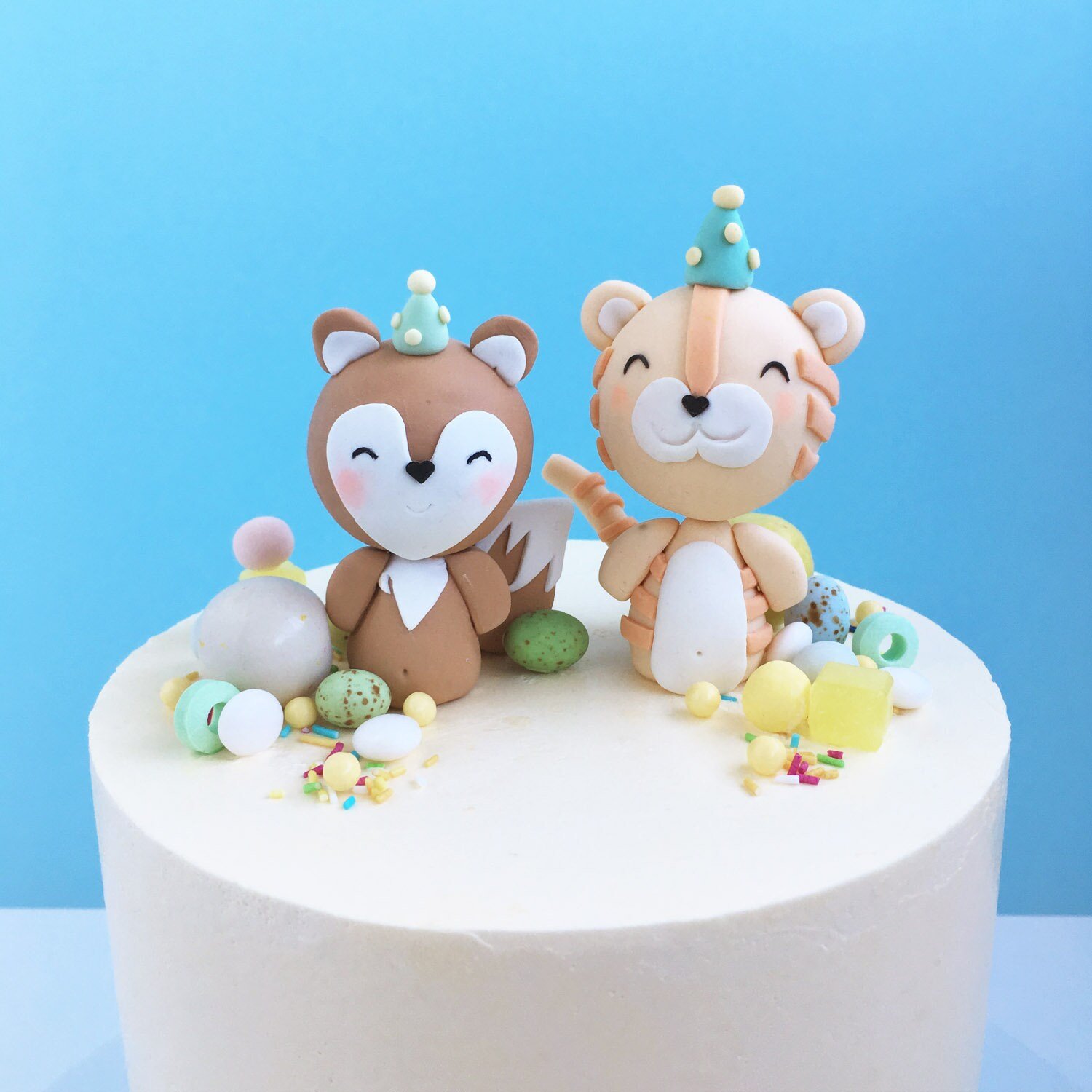 Party Fox Specialty Cake Topper is a rather cute critter for animal themed birthday party