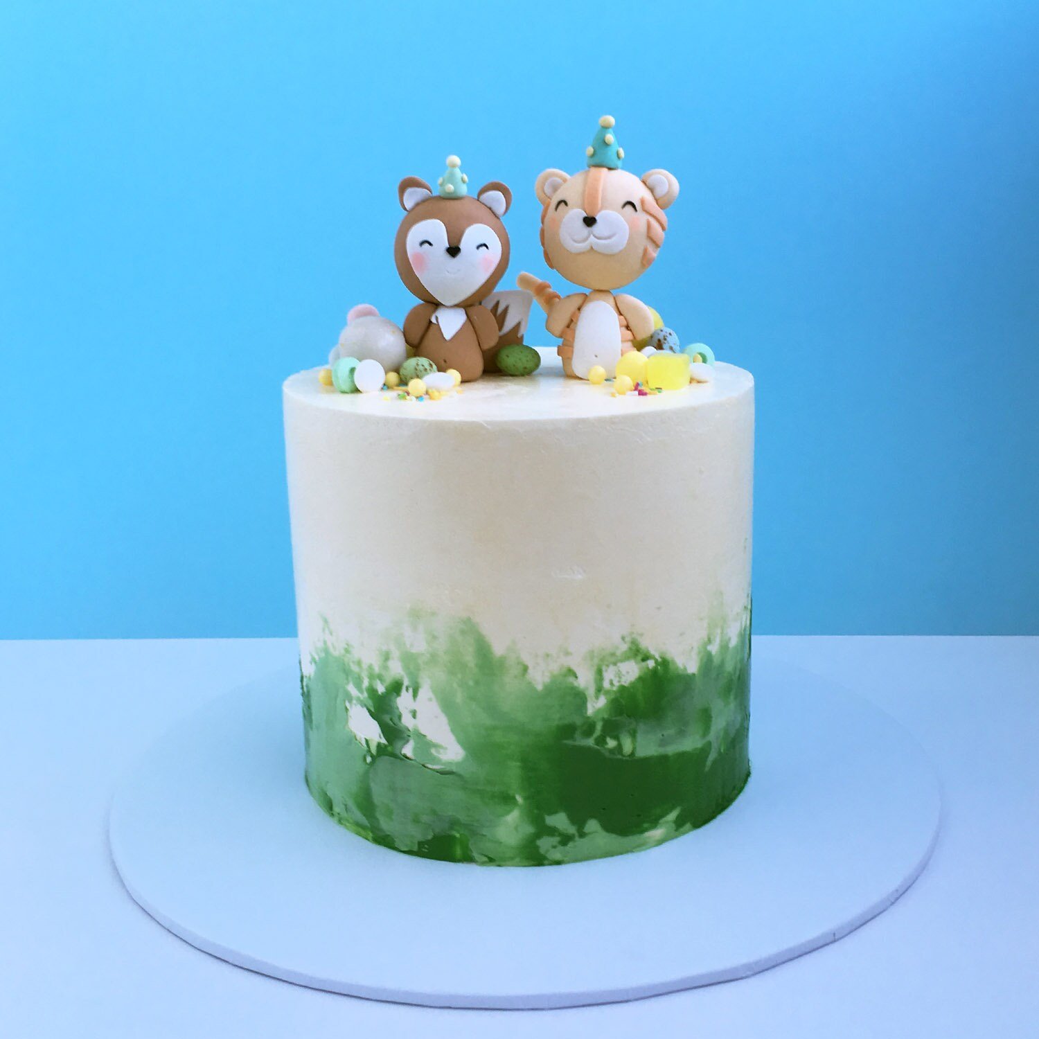 Party Fox Specialty Cake Topper is a rather cute critter for animal themed birthday party