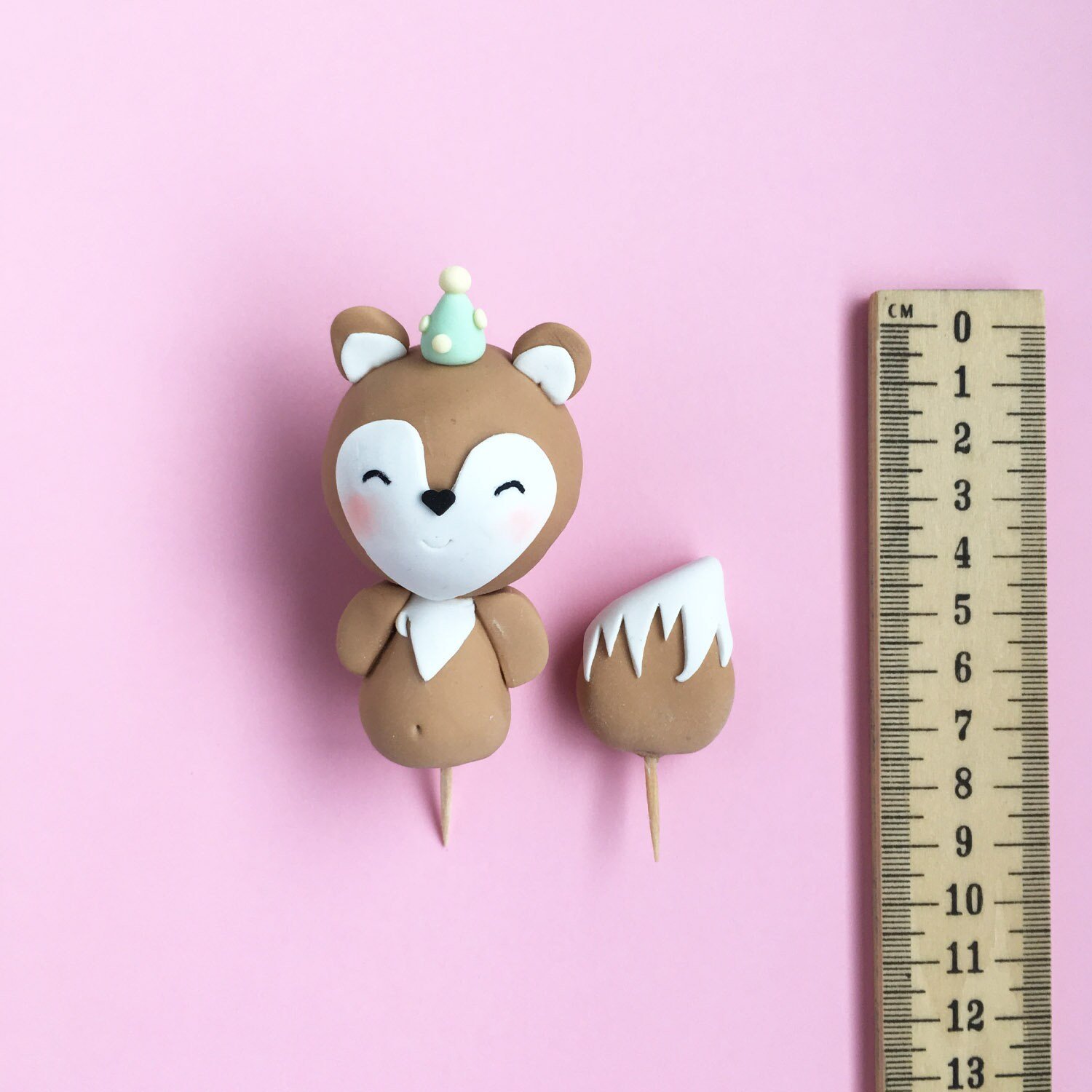 Party Fox Specialty Cake Topper is a rather cute critter for animal themed birthday party