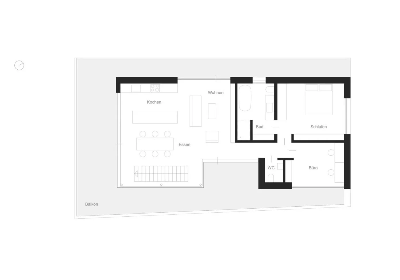 Grundriss Obergeschoss
