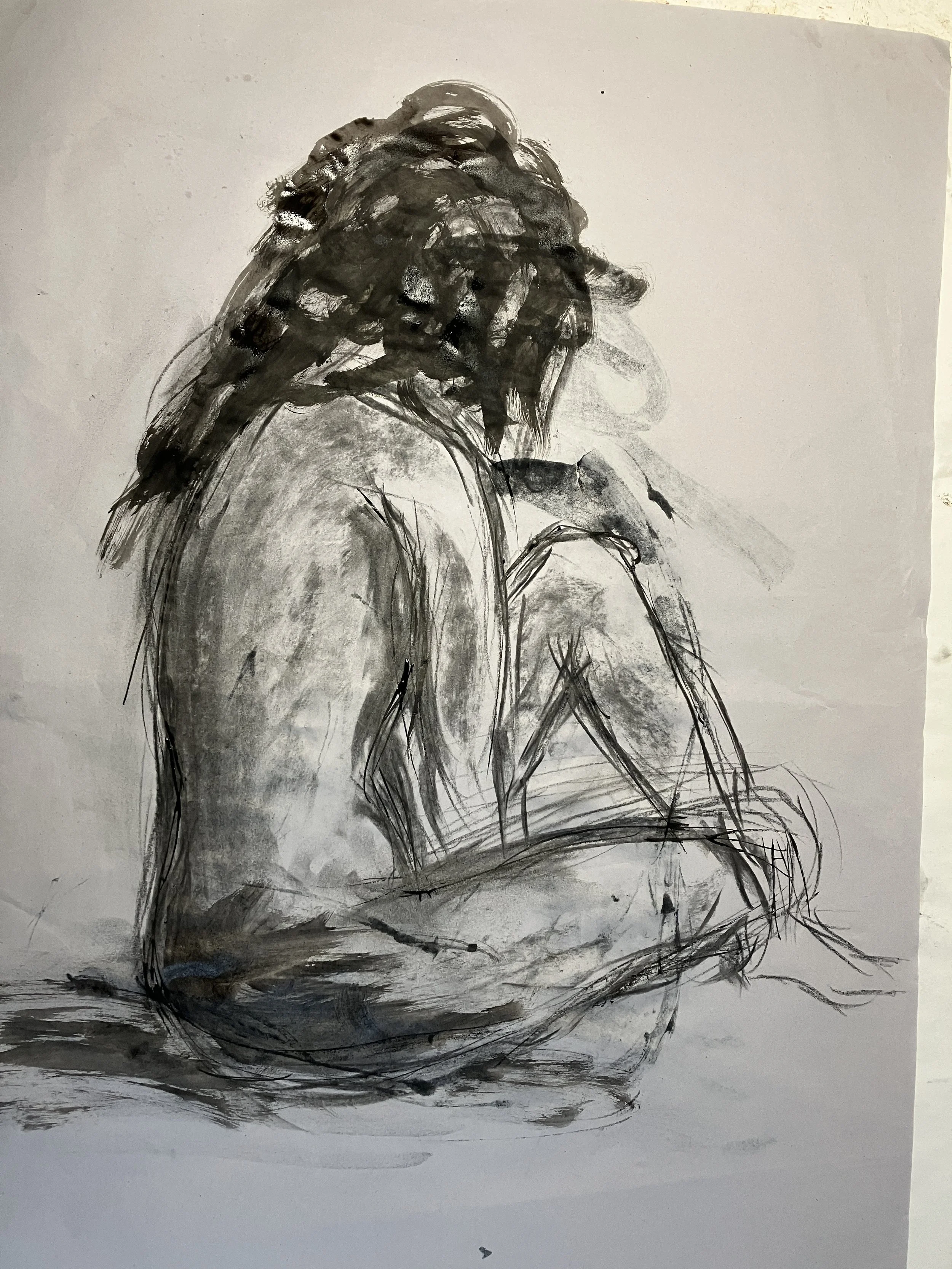 Figure Study in charcoal
