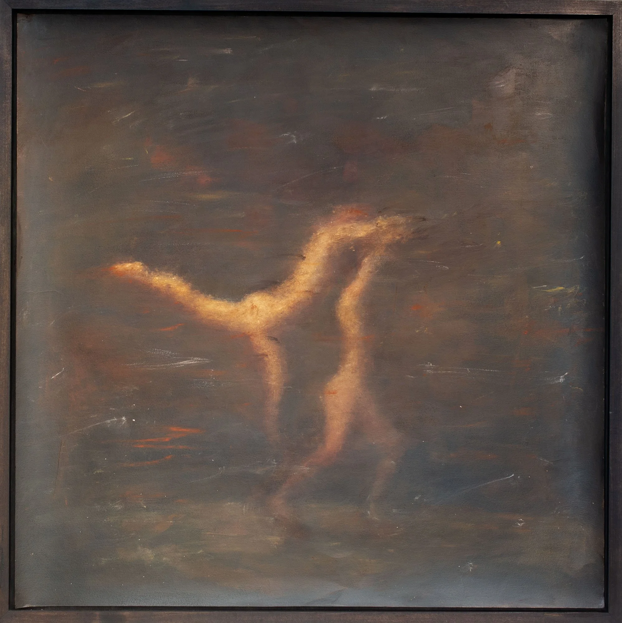 'Duet' - Oil on paper 90x90cm