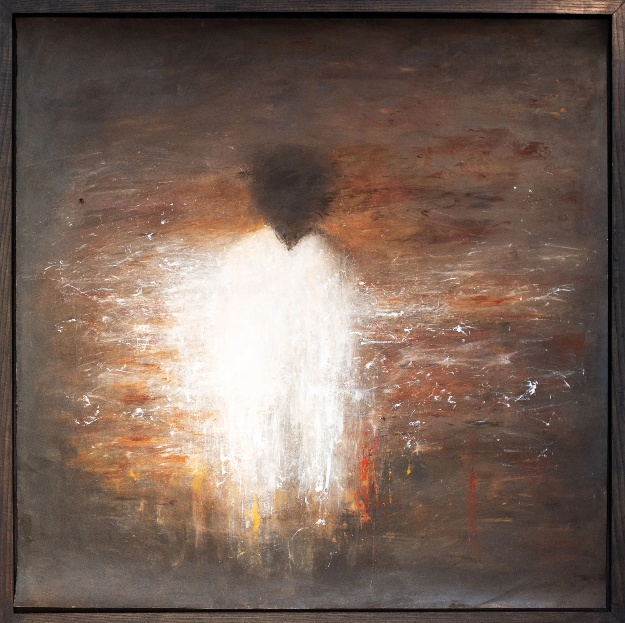 'Spirits : White Dress' - Oil on paper 90x90cm