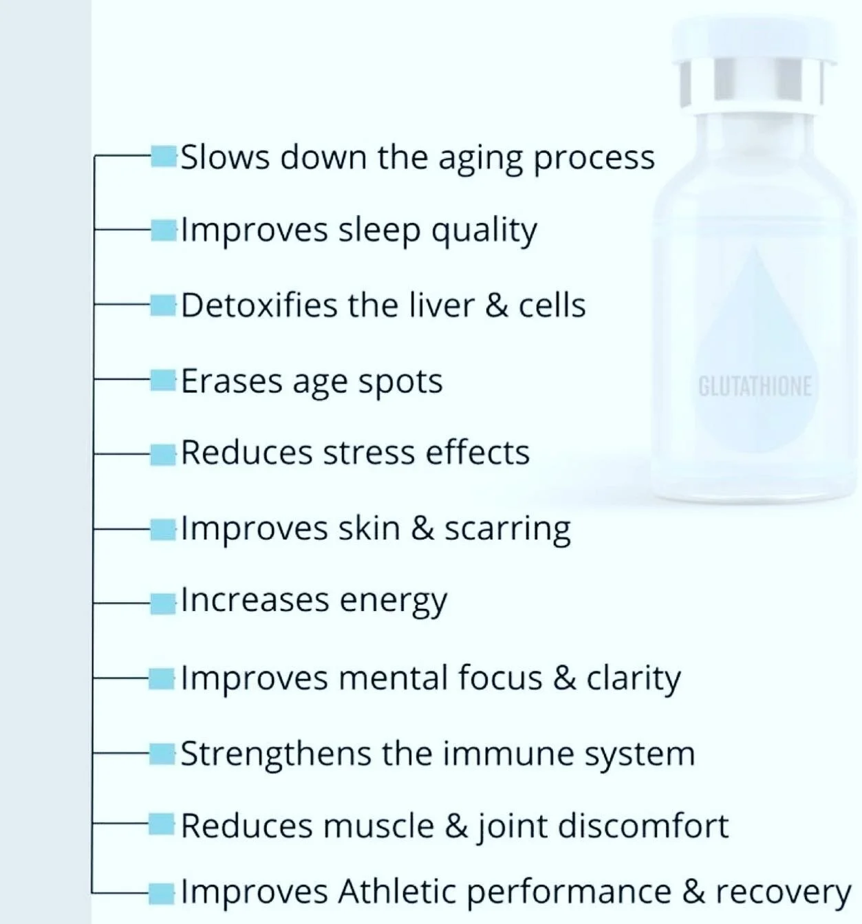 GLUTATHIONE!! One of the many additives to be offered with IV Pro, by IV AURASIS. It&rsquo;s benefits are many, and as part of the Migraine Mix, it can help treat and prevent migraines! IV Pro isn&rsquo;t just a mobile hangover recovery service, cont