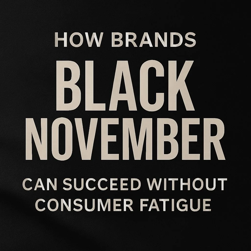 🖤 Black November &mdash; without the burnout

Across my client conversations this month, one theme keeps coming up &mdash; how to trade through Black November without losing your margin or your message.

With soft Sept/Oct results and endless rain i