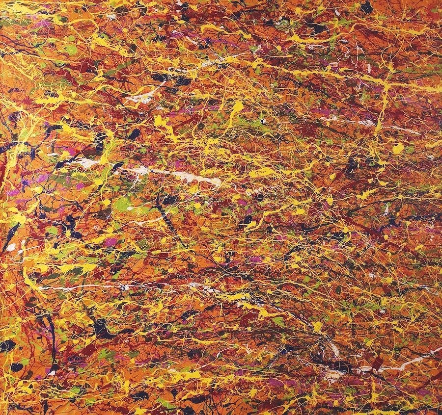 Explorations In Free Jazz -The Stroke 2 - Acrylic on Canvas - 60 x 72