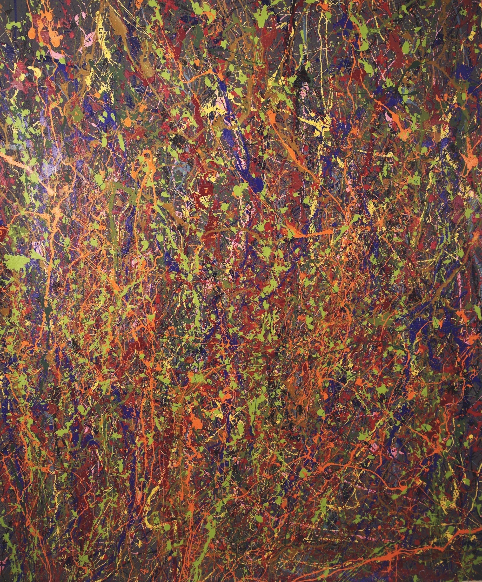 Explorations In Free Jazz -The Stroke 15 - Acrylic on Canvas - 60 x 72