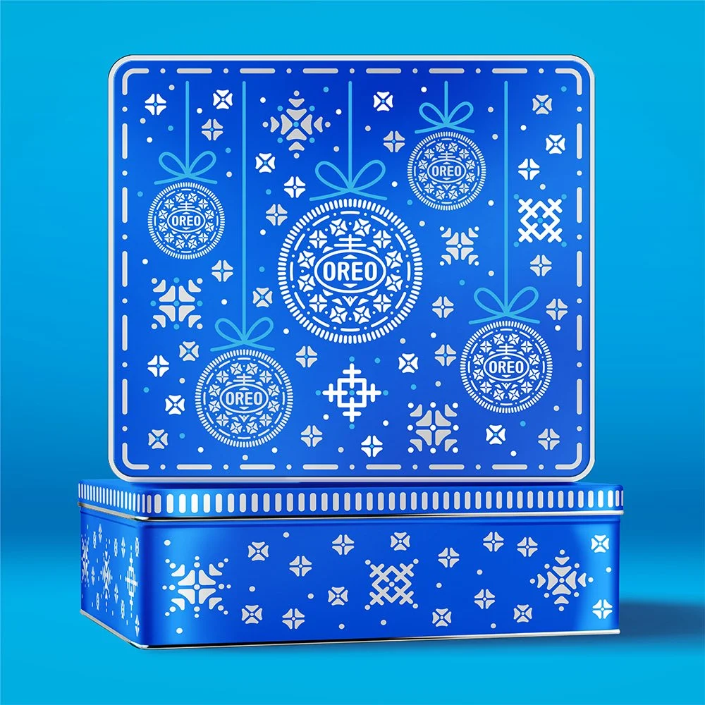Oreo holiday tin no sleeve