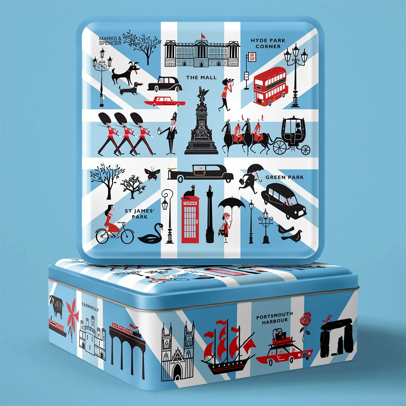 M&S Union Jack jubilee tin