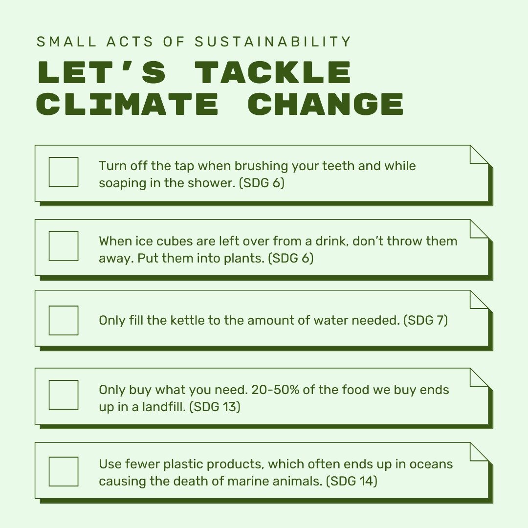As we head into the second week of #COP29 why not take a moment to think about the small actions you can take to help #protectourplanet🌏 

#climatechange #sustainabledevelopmentgoals #sustainability #climateaction #SDGs
