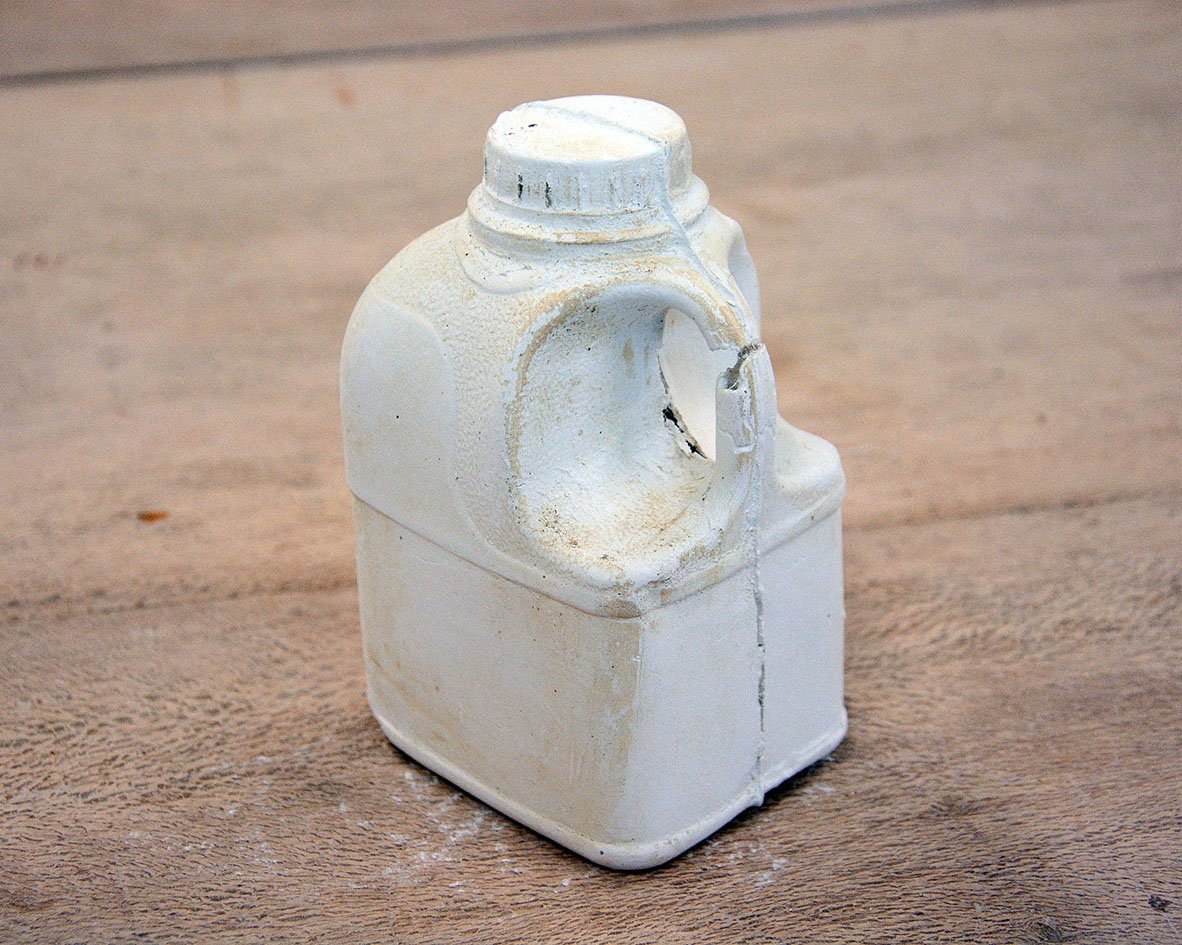 Unfired straw paperclay.