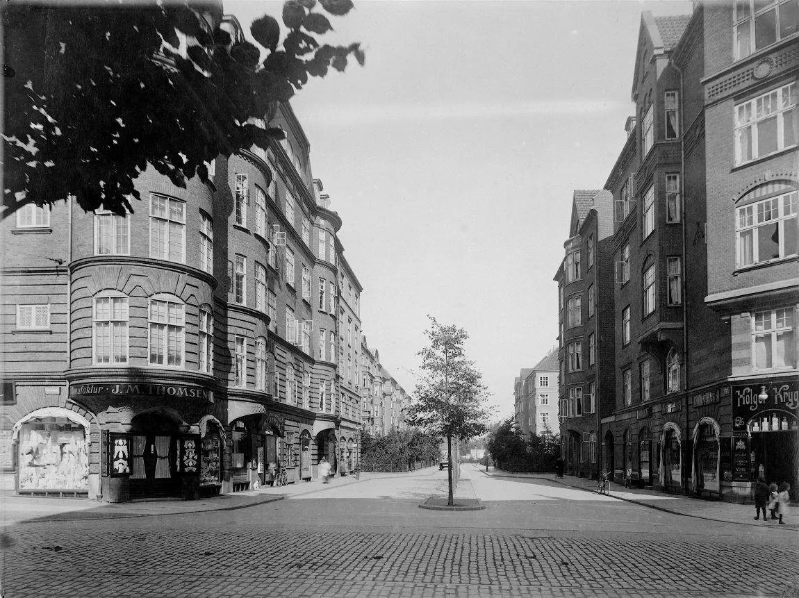 Ca. 1919 set fra Vesterbrogade