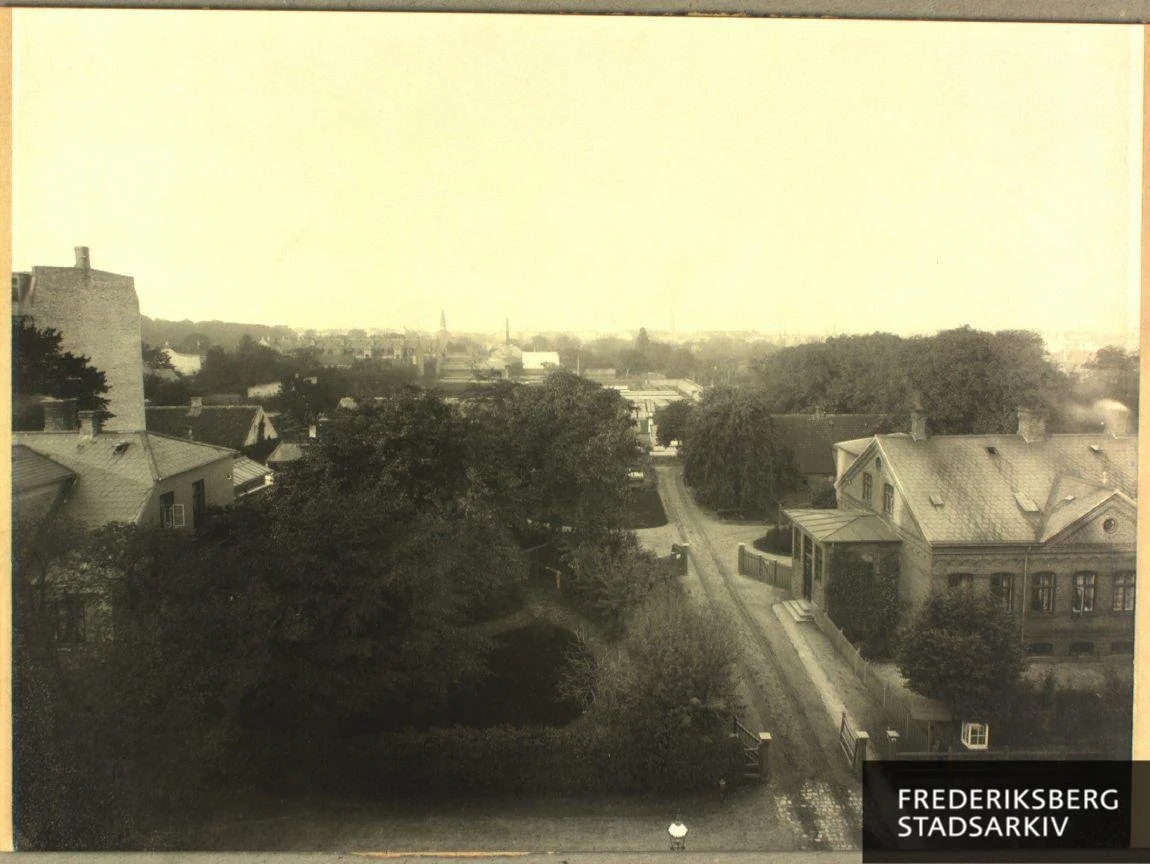 Forhuset til højre (nr. 194) var Carl Ludvig Hansens privatbolig. Forhuset længst til venstre (nr. 198) tilhørte også Hansen. Gartneriet blev nedlagt ca. 1905 og erstattedes af kvarteret omkring Schlegels Allé